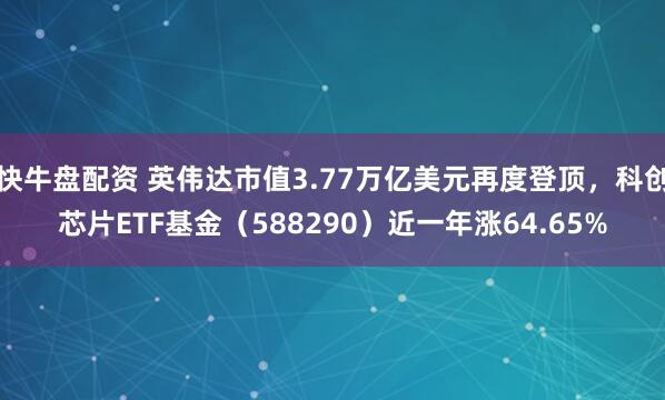 快牛盘配资 英伟达市值3.77万亿美元再度登顶，科创芯片ETF基金（588290）近一年涨64.65%