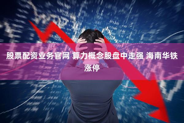 股票配资业务官网 算力概念股盘中走强 海南华铁涨停