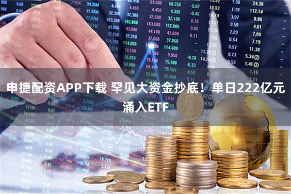 申捷配资APP下载 罕见大资金抄底！单日222亿元涌入ETF
