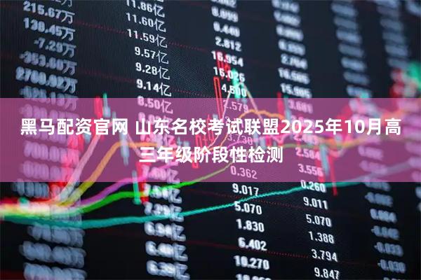 黑马配资官网 山东名校考试联盟2025年10月高三年级阶段性检测